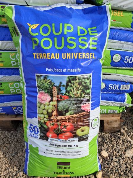 Terreau universel Coup de pousse 50 et 70L